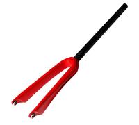 DHNCBGFZ Forcella Anteriore in Carbonio 14/16/18/20" Forcella Rigida BMX C Brake Tubo Dritto 1-1/8" QR 74mm/100mm Forcelle Bici(Red,100MM-16IN)