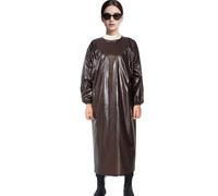 DHNDSDP Grembiule Impermeabile Gomma, Grembiules Industriale Lungo a Maniche Lunghe, Polsini Elasticizzati, Lacci Sul Retro, Abbigliamento da Lavoro per Il Settore Ittico, La Macellazione e La Cucina