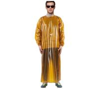 DHNDSDP Grembiule Impermeabile Gomma, Grembiules Industriale Lungo a Maniche Lunghe, Polsini Elasticizzati, Lacci Sul Retro, Abbigliamento da Lavoro per Il Settore Ittico, La Macellazione e La Cucina