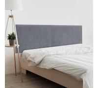 DHOME Testiera con Finitura in Spugna Soft Rivestimento Liscio in Tessuto Morbido Ideale per Pareti Acustiche e Testiere Fonoassorbenti da Letto (160cm Doppio, 8cm - 70 Al., Grigio Scuro)