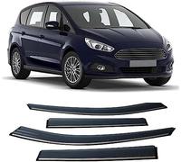 DHONDT Deflettori Il Vento per Ford S-Max 2009-2020, Il deflettore d'Aria Riduce Il Rumore e Le turbolenze