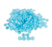 Dhoptical 100 custodie colorate per lenti a contatto per occhi sinistro/destro (blu trasparente)