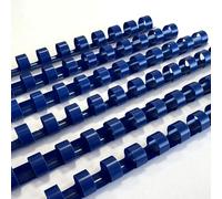 DHP - Anello di rilegatura in plastica, 12 mm, A4, MiniPACK Unicolor 25 pezzi, colore blu scuro, passo standard 21 anelli