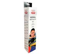 DHP - Spirale metallica per rilegatura, passo 5:1, 8 mm, nero (MiniPACK Box 25 pezzi)