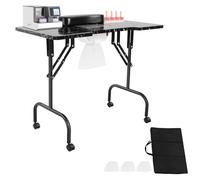 DHQCQL Tavolo per unghie con aspirazione, tavolo per manicure con cuscino e borsa per il trasporto, aspirapolvere per unghie con 3 sacchetti per aspirapolvere, tavolo per manicure, saloni di bellezza,