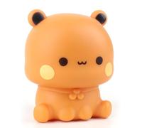 Dhqkqg Luce Notturna per Bambini, Budu Dudu Luce Notturna Bambini, Panda Lampada, 3 Modalità di Luci, Controllo Touch e Ricarica USB, per Bambino e Neonati Deco Cameretta (Budu)