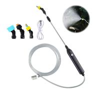 Dhqkqg Spruzzatore Elettrico, Nebulizzatore Piante, Spruzzatore elettrico per piante, Irroratore A Batteria, con 3 Beccuccio Regolabile e 5M Tubo, Nebulizzatore A Batteria USB per Casa