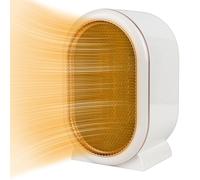 Dhqkqg Termoventilatore Ceramico, Silenzioso e leggero, Stufa Elettrica con Tecnologia Ceramica a Basso Consumo Energetico, Protezione da Surriscaldamento, Scaldino Compatto Portatile (Bianco)