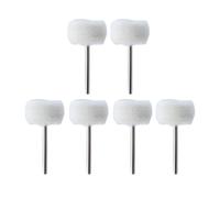 DHRCONPA 1-10 pezzi 3 mm Feltro for levigatura Testina di levigatura Mini spazzola for lucidatura for mola abrasiva Gambo Filo di cotone