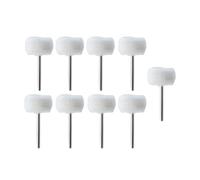 DHRCONPA 1-10 pezzi 3 mm Feltro for levigatura Testina di levigatura Mini spazzola for lucidatura for mola abrasiva Gambo Filo di cotone