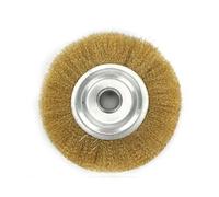 DHRCONPA 1 pz 100/125/150 mm tipo piatto filo di rame ruota for smerigliatrice da banco strumento abrasivo for lucidatura dei metalli