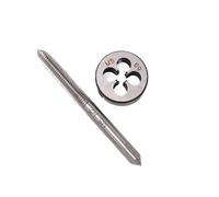 DHRCONPA 2 pezzi/1 set M3X0,5, M4X0,7, M5X0,8, M8X1,25, M10X1,5, M12X1,75 Set di maschi e filiere manuali adatti