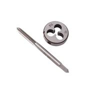 DHRCONPA 2 pezzi/1 set M3X0,5, M4X0,7, M5X0,8, M8X1,25, M10X1,5, M12X1,75 Set di maschi e filiere manuali adatti