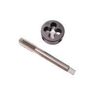 DHRCONPA 2 pezzi/1 set M3X0,5, M4X0,7, M5X0,8, M8X1,25, M10X1,5, M12X1,75 Set di maschi e filiere manuali adatti