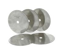 DHRCONPA 5 pezzi 6" pollici lama for sega lapidaria diamantata cerchio 0,4 mm foro albero 5/8" disco da taglio materiale gioielli gemme