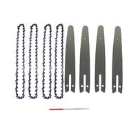 DHRCONPA Catena da 8 pollici e piastra guida Catene di ricambio in acciaio for motosega Utensili da falegnameria portatili Sega elettrica for disboscamento e potatura