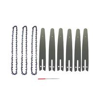DHRCONPA Catena da 8 pollici e piastra guida Catene di ricambio in acciaio for motosega Utensili da falegnameria portatili