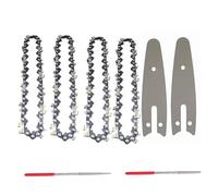 DHRCONPA Catena e piastra guida da 4/8 di pollice Mini catene for motosega in acciaio Motoseghe elettriche Accessorio di ricambio
