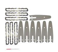 DHRCONPA Catena e piastra guida da 4/8 pollici for motosega, utensili manuali in acciaio for uso generico, potatura e lavorazione del legno