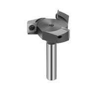 DHRCONPA Fresa for legno con inserto a gambo da 1/2, punta for la spianatura di lastre in metallo duro, pialla a 3 taglienti