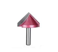 DHRCONPA Fresa for legno in tungsteno con scanalatura a V e gambo da 8 mm, punte for fresa in metallo duro, 60, 90, 120, 150 gradi