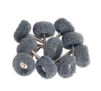 DHRCONPA Spazzola for lucidatura in filo di cotone con mola in feltro di lana con gambo da 1 pollice e 2,35/3 mm