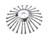 DHRDCBRD Testa for Decespugliatore Universale con Filo d'Acciaio Annodato da 10 Pollici, Spazzola Rotante for Erbacce, Accessori for Tosaerba