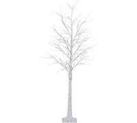 DHRH Moderna Lampada da Terra a LED, Luce da Terra Bianca Calda 152 Lampada a LED Perline Lampada da Terra ad Albero con Interruttore, 180 cm, Rami Luminosi Sono Flessibili, Bianco, M