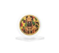DHRUVS COLLECTION Cornice portafoto placcata oro con Ram Lalla Idol Ayodhya, in acrilico 3D, decorazione per casa, cruscotto auto, tavolo da ufficio, Pooja, tempio, posto di lavoro, regalo di