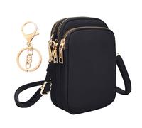DHSBGWSX 1 Borsa A Tracolla Da Donna, 1 Portachiavi, Borsa A Tracolla Per Cellulare, Borsa A Tracolla Regolabile Da Donna, Borsa A Tracolla Da Donna
