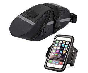 DHSBGWSX 1 Borsa Per Bicicletta, 1 Borsa Per Telefono Sportivo, Borsa Da Sella Per Bicicletta, Custodia Per Bicicletta, Accessori Per Bicicletta