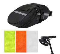 DHSBGWSX 1 Borsa Per Bicicletta, 3 Adesivi Per Bicicletta, Borsa Per Sedile Posteriore, Kit Di Riparazione, Custodia Per Accessori Per Ciclismo, Borsa Impermeabile Per Sella