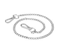 DHSBGWSX 1 collana punk argentata, in metallo, per il corpo, per la gonna, accessorio personalizzato, adatto per jeans, portafogli, portachiavi (53 cm), argento, 53 cm lang