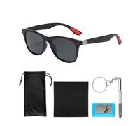 DHSBGWSX 1 paio di occhiali da sole quadrati classici retrò, occhiali da sole UV400, unisex, perfetti per viaggi, viaggi (nero)