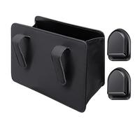 DHSBGWSX 1 Pezzo Cestino Spazzatura Auto, 2 Pezzi Ganci Auto, Organizer Auto, Scatola Portaoggetti Auto, Scatola Portaoggetti Auto da Appendere, Parti Auto