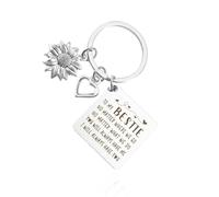 DHSBGWSX 1 portachiavi da donna, simpatici portachiavi, accessori portachiavi, portachiavi in acciaio inox (argento), argento, Taglia unica