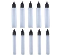 DHSBGWSX 10 Flaconi Contagocce a Forma di Penna in Plastica Con Cappuccio - Bottiglia Vuota Mini Contenitore Liquido