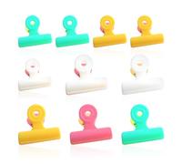DHSBGWSX 10 mollette colorate giunte, clip di chiusura, clip di chiusura per snack, clip di chiusura a molla (colori casuali)