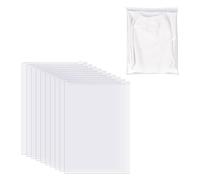 DHSBGWSX 10 sacchetti trasparenti in polietilene (PE), 50 x 70 cm, chiusura lampo trasparente, 3,5 litri, sacchetti per la conservazione