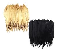 DHSBGWSX 100 piume, piume, artigianato, piume, fai da te, decorazioni per piume, possono essere utilizzate per realizzare accessori di abbigliamento, copricapo e decorazione di mobili, ecc.