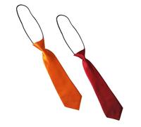 DHSBGWSX 2 Cravatte Piccole per Bambini - Accessori Formali e Elastici per Spettacoli Scolastici, Matrimoni e Feste - Per Ragazzi e Ragazze