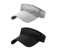 DHSBGWSX 2 pezzi cilindro vuoto, berretto da baseball, da donna, con coda di cavallo, berretto da visiera, cappello a rete, cappello a cilindro, cappello estivo, visiera sportiva, berretto unisex,