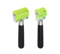 DHSBGWSX 2 pezzi di rulli in silicone verde, rullo per silenziatore, strumento di installazione per pad di protezione acustica auto, strumento a rullo, rullo manuale, rullo in silicone multifunzionale