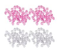 DHSBGWSX 200 pezzi in muratura artificiale, pietre decorative, piccole decorazioni per cubetti di ghiaccio, pietre di ghiaccio false tritate, gemme acriliche finte, cubetti di ghiaccio simulati