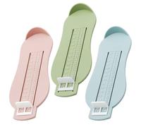 DHSBGWSX 3 misuratori per piedi per bambini, misuratore per la misurazione della dimensione del piede (rosa nordico, blu nordico, verde nordico), rosa nordico, blu nordico, verde nordico, taglia unica
