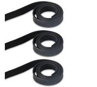 DHSBGWSX 3 pezzi di ricambio per raschietto in gomma, 105 x 2,5 cm, ricambio in gomma per lavavetri, striscia di ricambio in silicone, raschietto in gomma (nero)