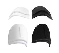 DHSBGWSX 4 paia di imbottiture per le spalle da donna, imbottite, imbottiture per le spalle, imbottite, in gommapiuma, unisex, colore nero, bianco