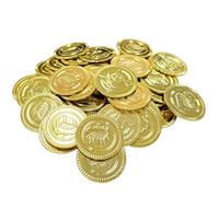 DHSBGWSX 50 monete d'oro, monete d'oro, monete divertimento, monete d'oro pirata, regalo di compleanno per bambini, monete d'oro, giocattolo