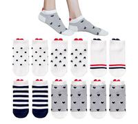 DHSBGWSX 6 Paia di Calzini Sportivi da Donna in Cotone - Calzini Dolci, Divertenti, d'Amore e alla Moda