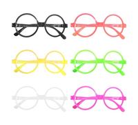 DHSBGWSX 6 pezzi occhiali per bambini, occhiali falsi per bambini, occhiali rotondi, occhiali unici alla moda, unisex, perfetti per feste, feste di compleanno